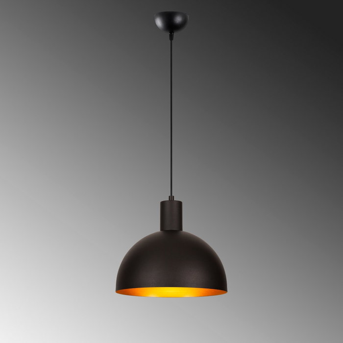 Opviq Sivani - MR-306 Lámpara de Araña Negra y Oro